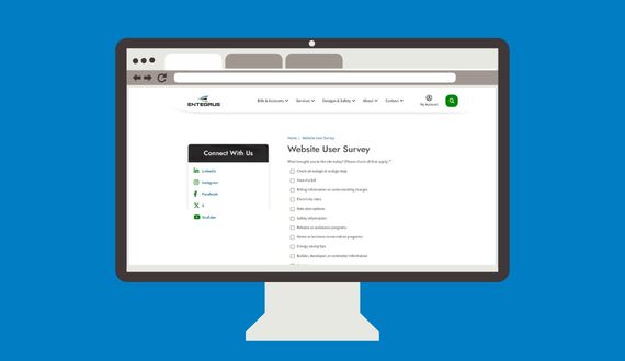 Image showing computer with survey on screen